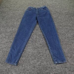 Vintage LeMans‎ Jeans Womens 31 Blue Denim High Waist Ankle Zipper Bow 90s Mom